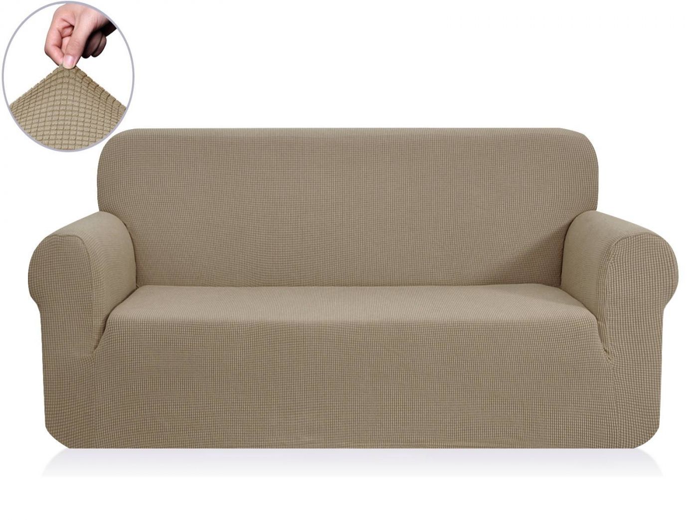 Чехол для дивана Моника цвет: кофейный (Трехместный), размер Без наволочек sofi881459 Чехол для дивана Моника цвет: кофейный (Трехместный) - фото 1