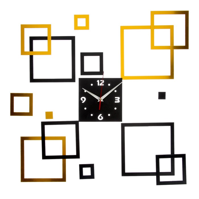 Часы Квадратиш (21х4х21 см), размер 21х4х21 см sil970721 Часы Квадратиш (21х4х21 см) - фото 1