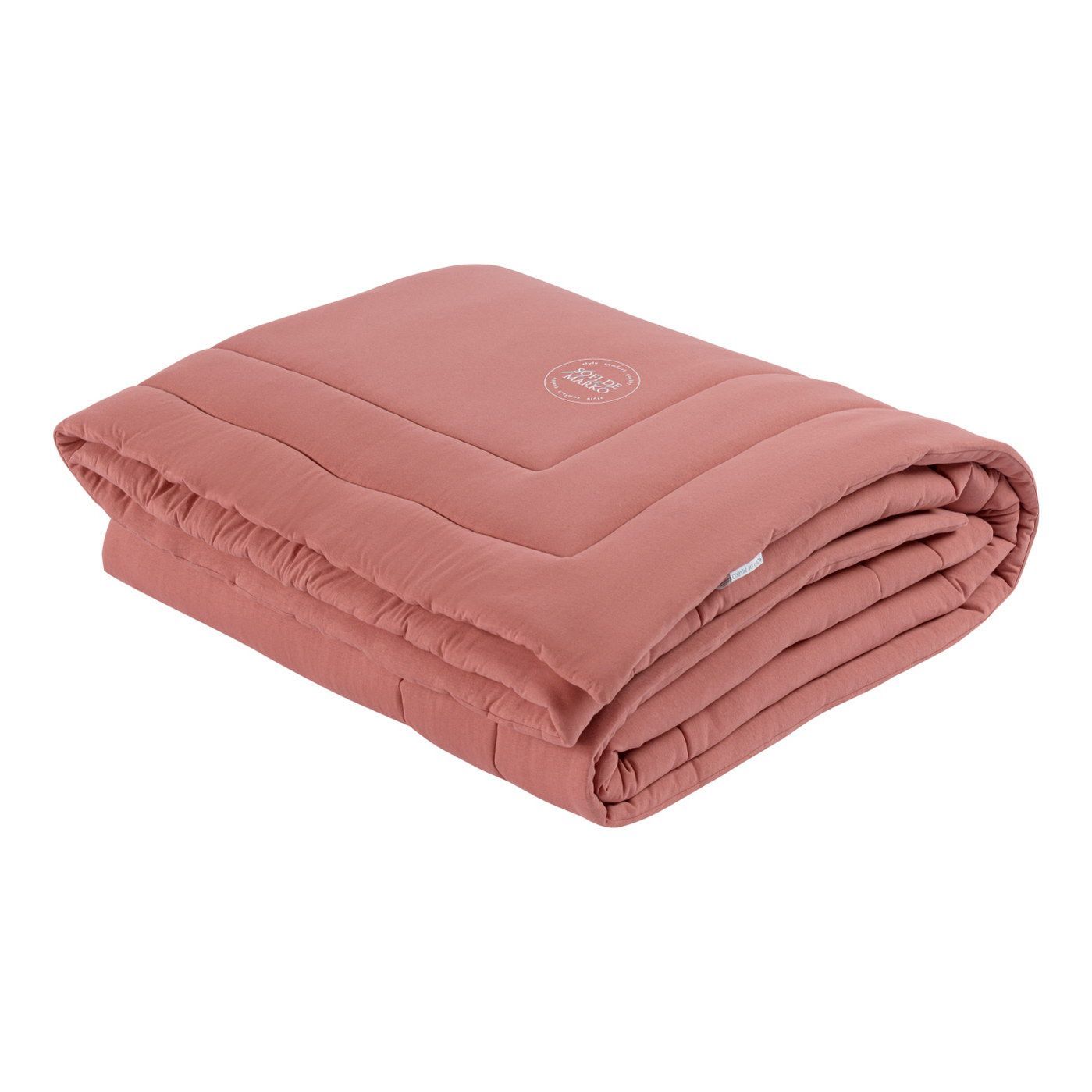 Одеяло-покрывало Роланд цвет: терракотовый (195х215 см), размер 195х215 см