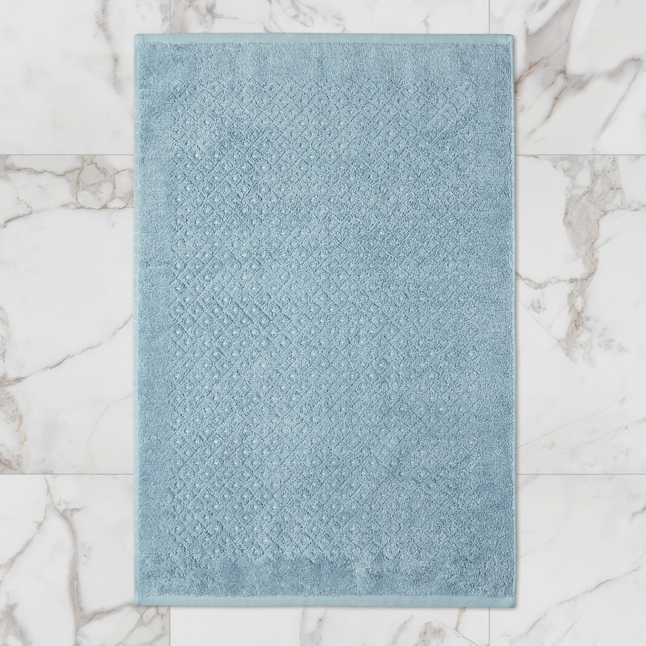 Коврик для ванной Эколайн цвет: голубой (50х70 см), размер 50х70 см