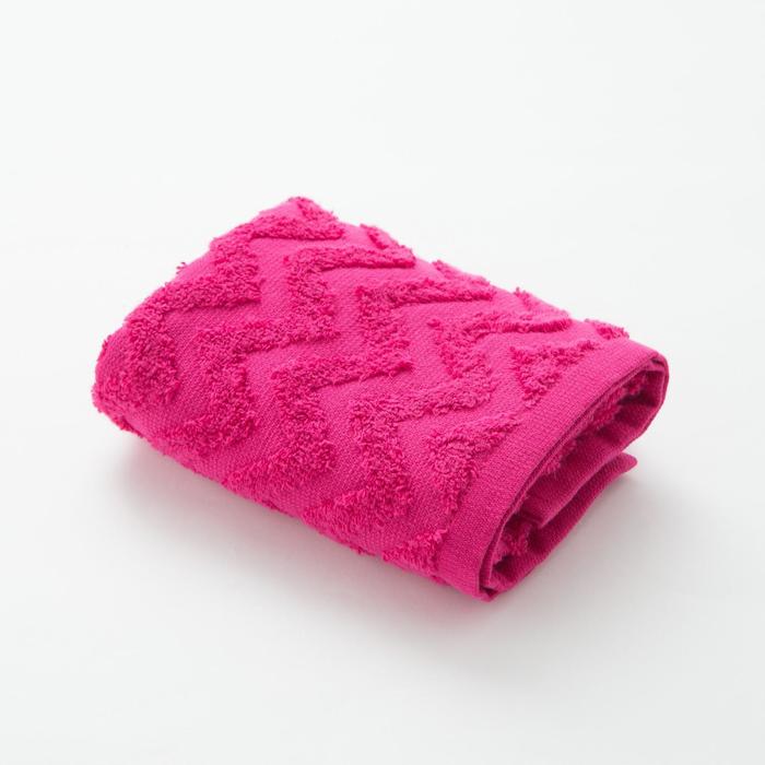 Полотенце Zig-Zag цвет: ярко-розовый (30х60 см), размер 30х60 см ove754726 Полотенце Zig-Zag цвет: ярко-розовый (30х60 см) - фото 1