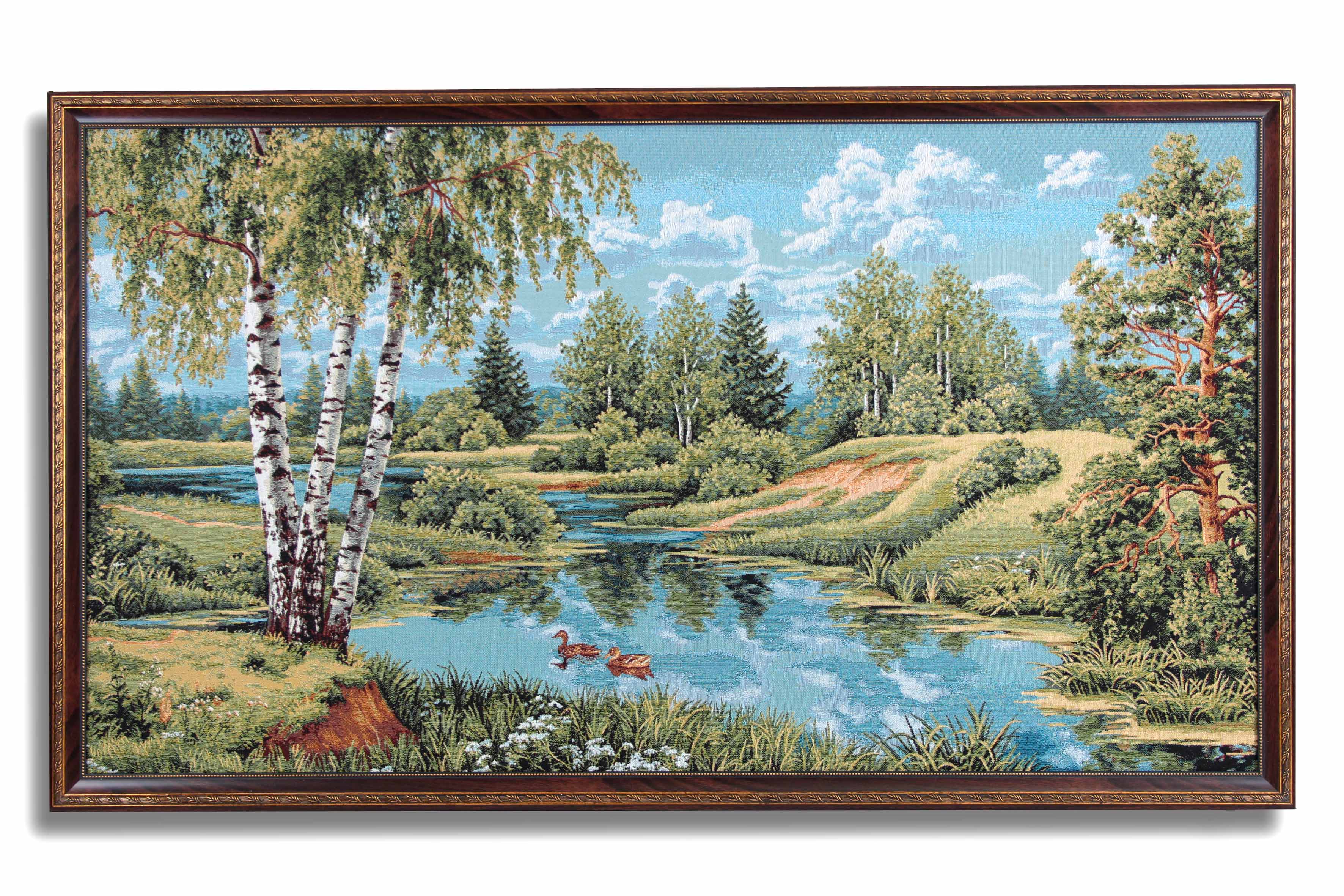 Картина Пейзаж С Утками (75х129 см), размер 75х129 см