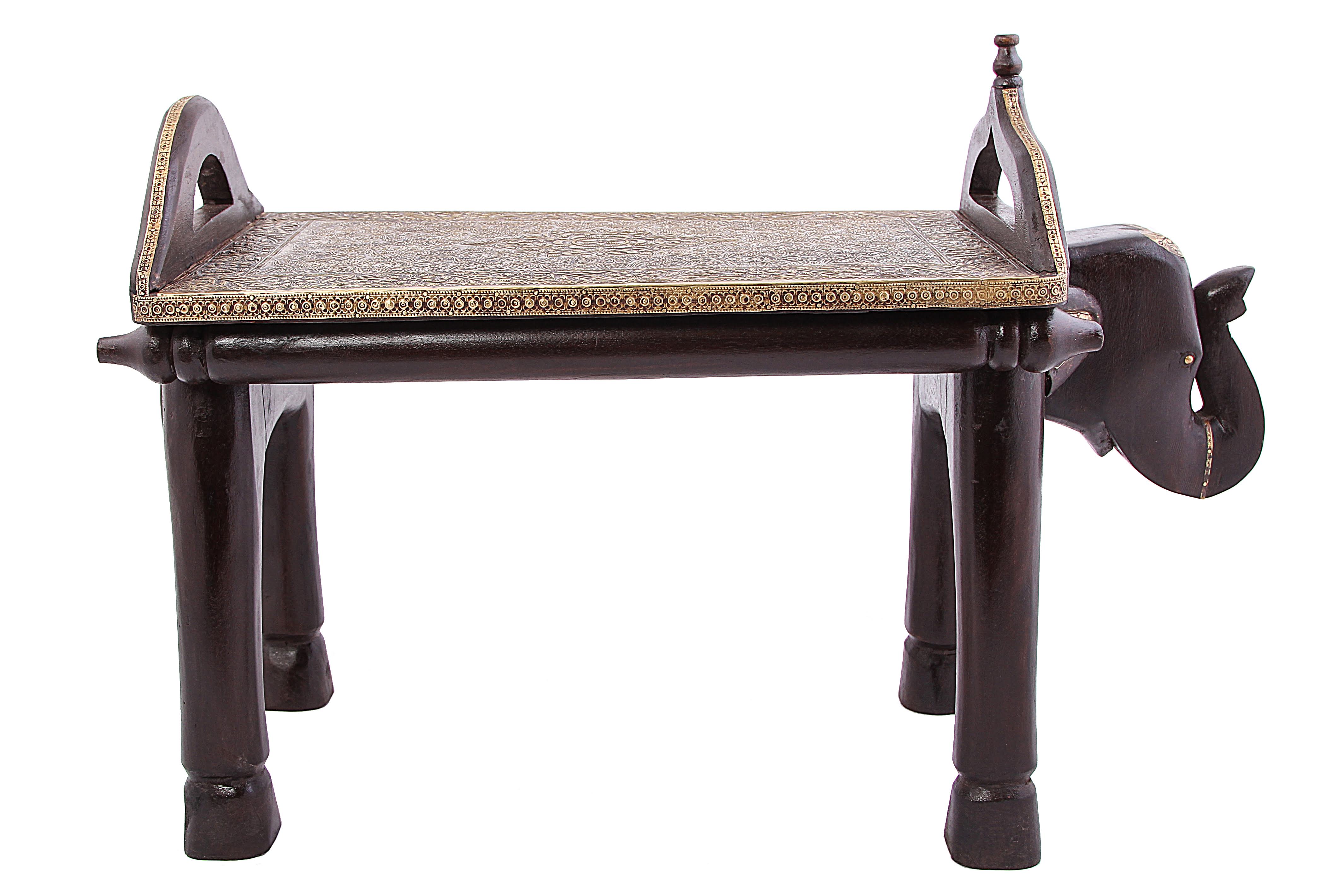Журнальный столик Слон (31х52х71 см), размер 31х52х71 см, цвет коричневый