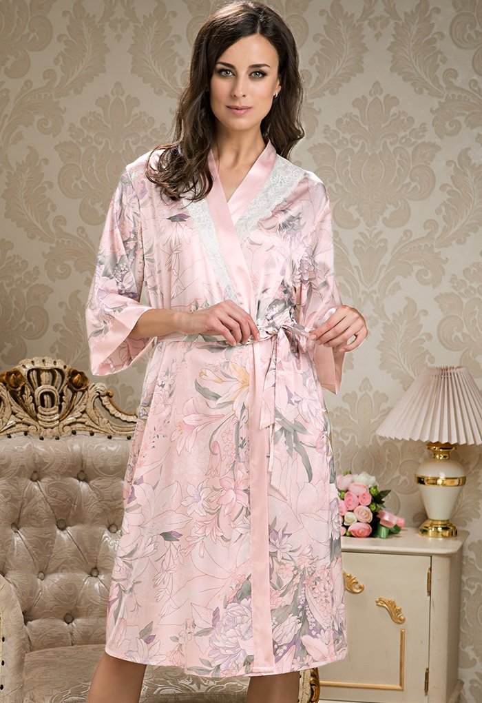 Домашний халат Edem Цвет: Жемчужно-Розовый (50-52), размер {}{}