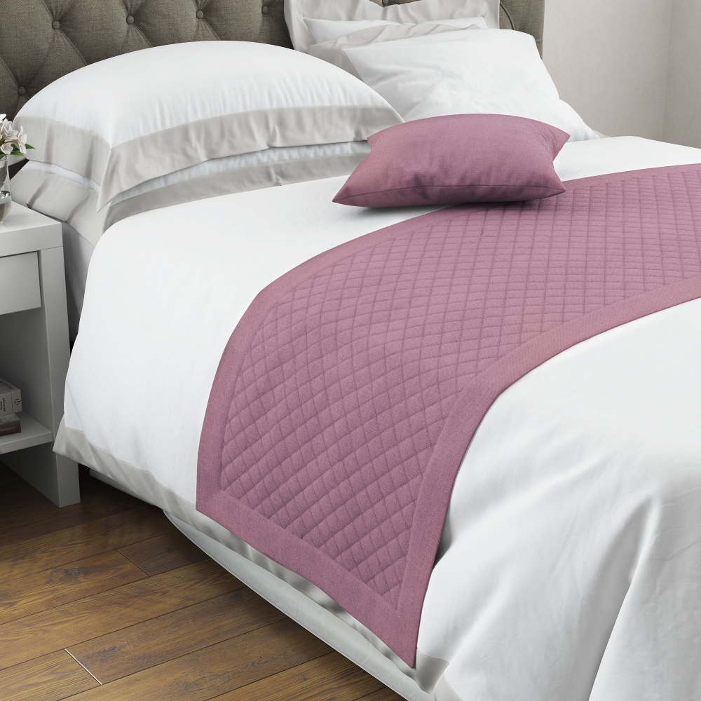 Дорожка на кровать Ibitsa Цвет: Сиреневый (70х230 см), размер Без наволочек