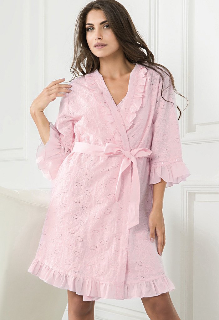 Домашний халат Carolina Цвет: Розовый (42-44), размер: {}{}