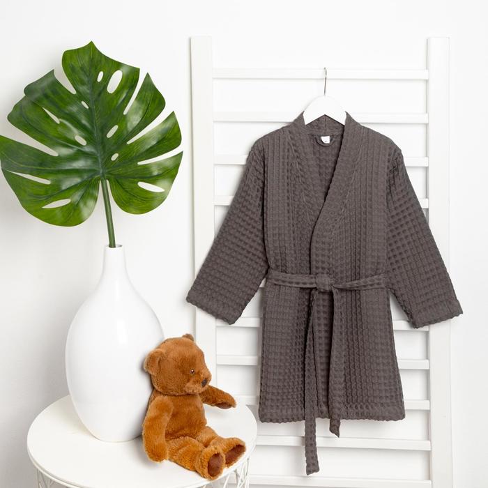 Детский банный халат Morinn цвет: светло-серый (7-8 лет), размер 7-8 лет