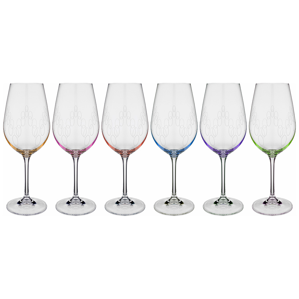 Набор бокалов для вина Viola (450 мл - 6 шт), размер 450 мл - 6 шт, цвет мультиколор bhi410487 Набор бокалов для вина Viola (450 мл - 6 шт) - фото 1