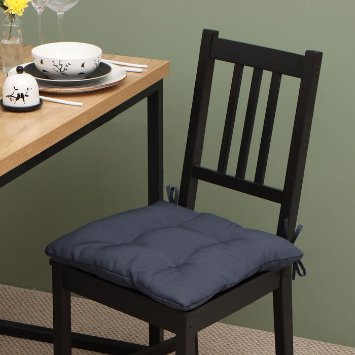 Подушка на стул Hellen цвет: графитовый (40х40 (1 шт)), размер 40х40 (1 шт)