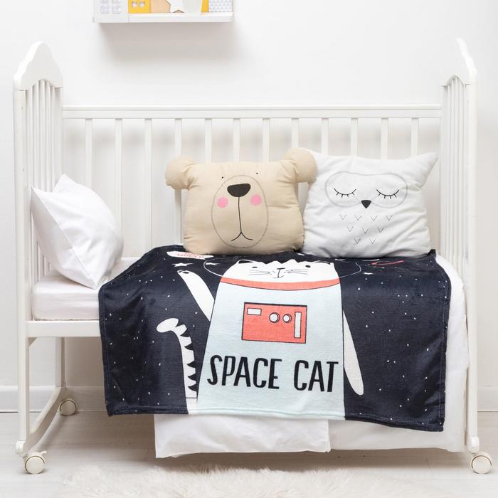 Детский плед Space cat (100х100 см), размер 100х100 см ros804168 Детский плед Space cat (100х100 см) - фото 1