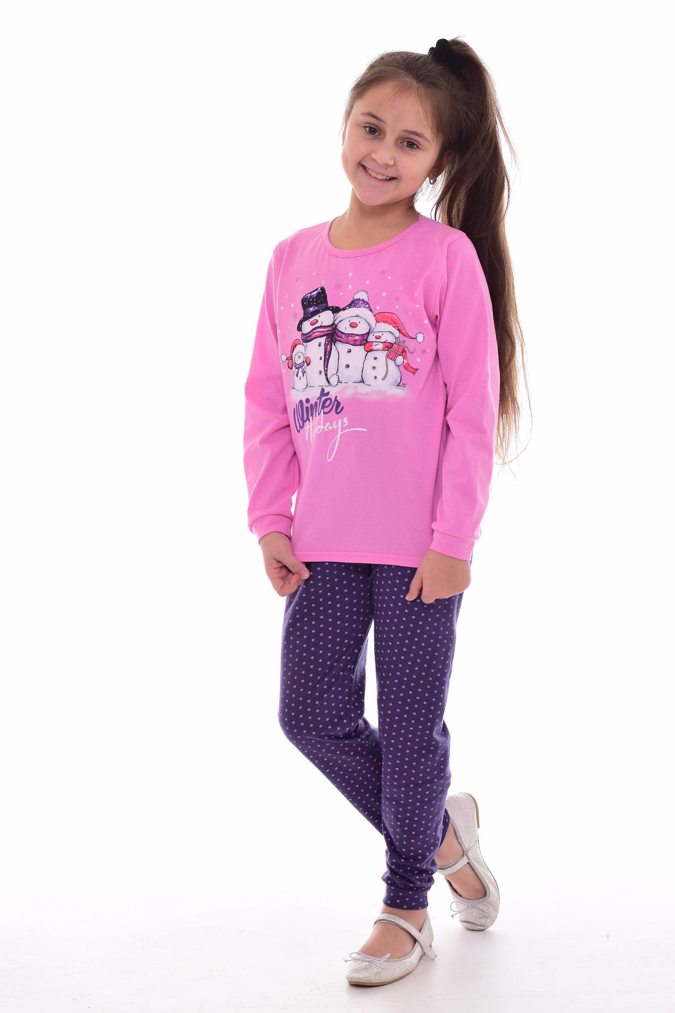 Детская пижама Feozva Цвет: Светло-Розовый (128-134 см)