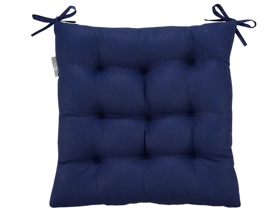 подушка на стул индиго