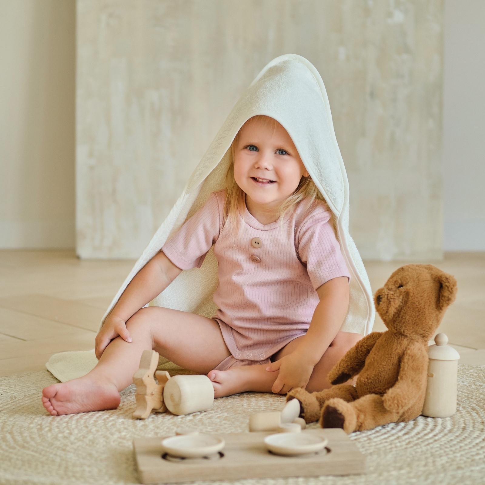 Детское полотенце Katrin цвет: молочный (75х75 см), размер 75х75 см