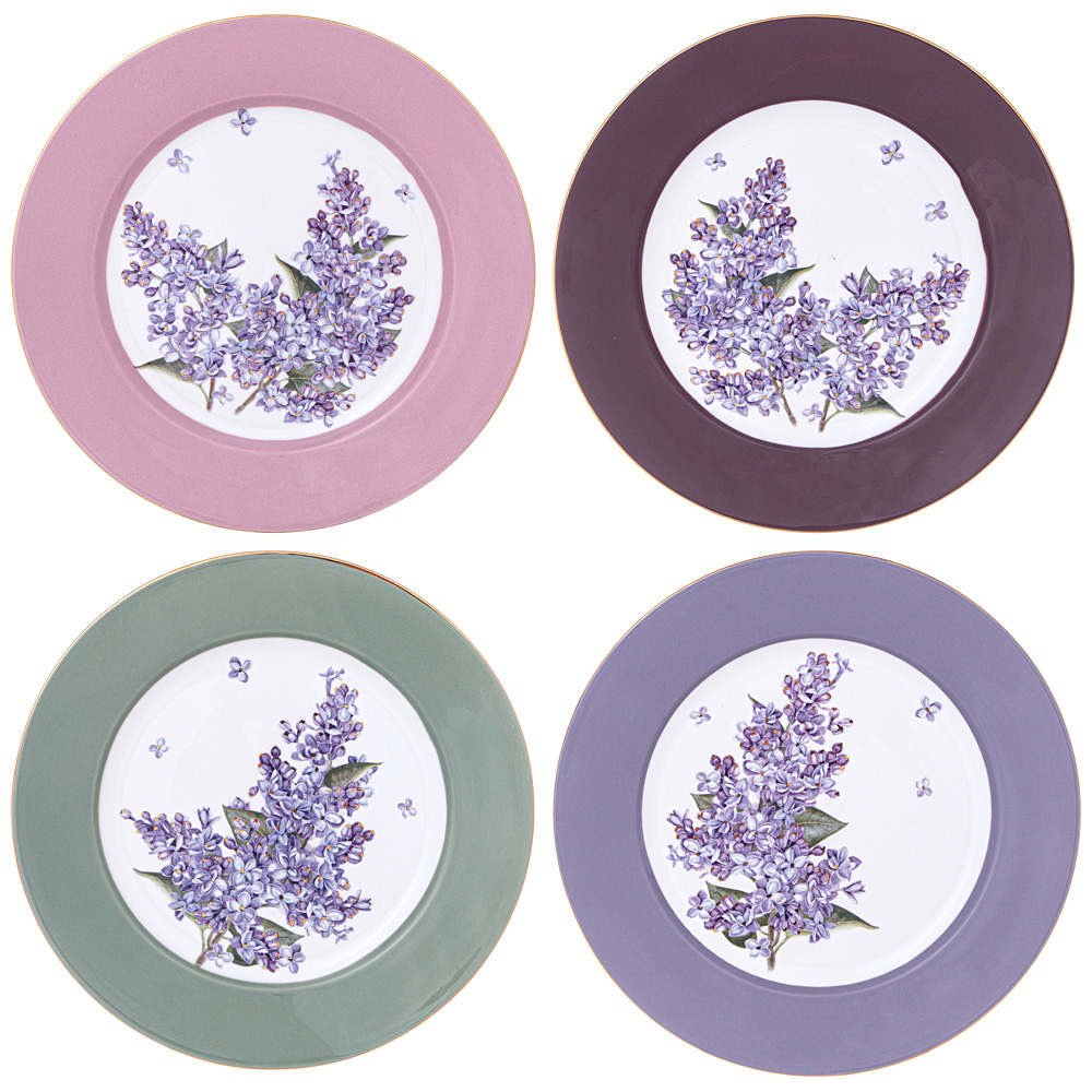 Набор тарелок Lilac (21 см - 4 шт), размер 21 см - 4 шт