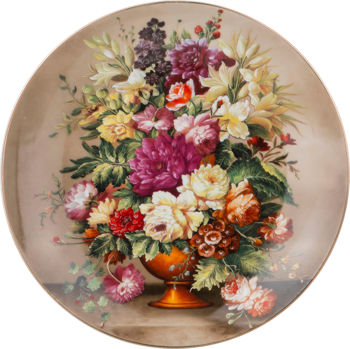 Тарелка декоративная Sable (20 см), размер круглая 20 см, цвет бежевый