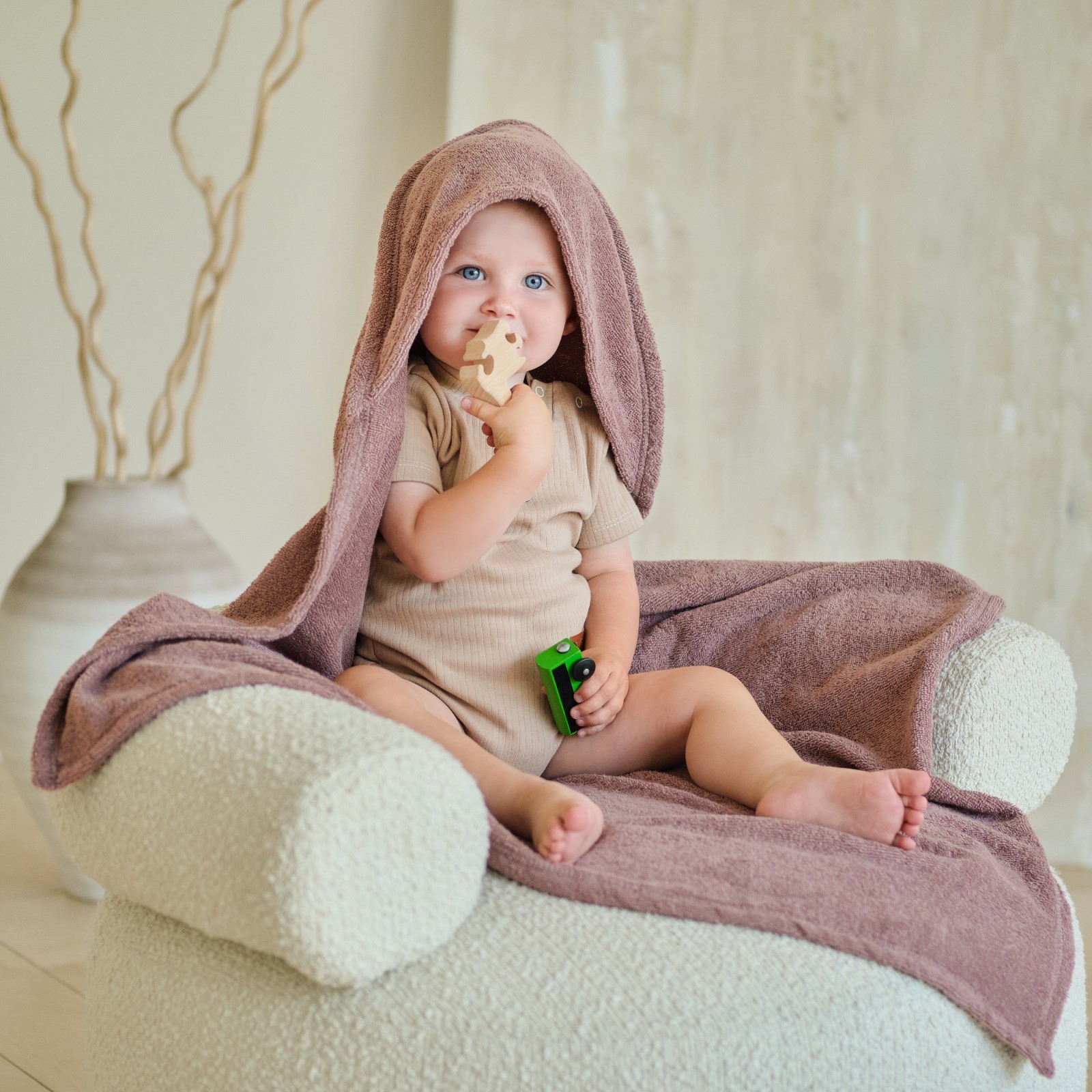 Детское полотенце Sherri цвет: капучино (85х85 см), размер 85х85 см