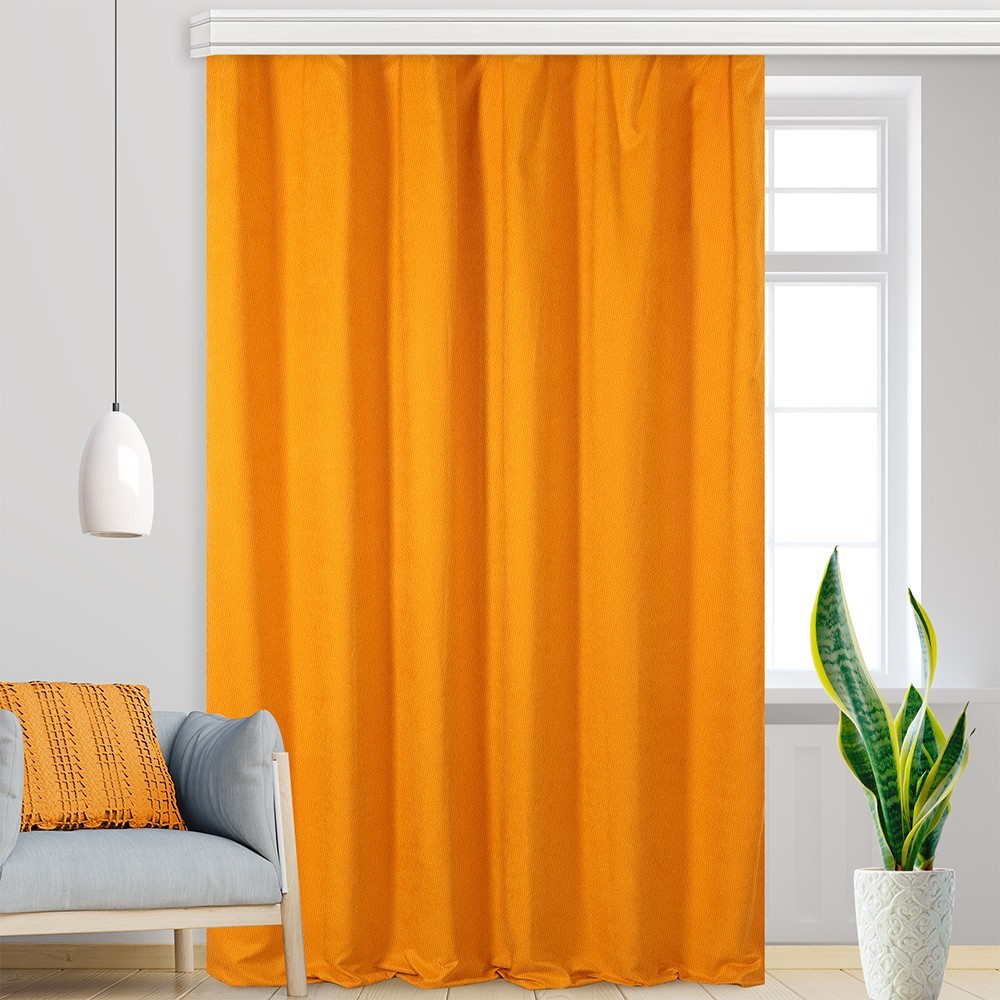 Классические шторы Манго цвет: оранжевый ati798594 - фото 1