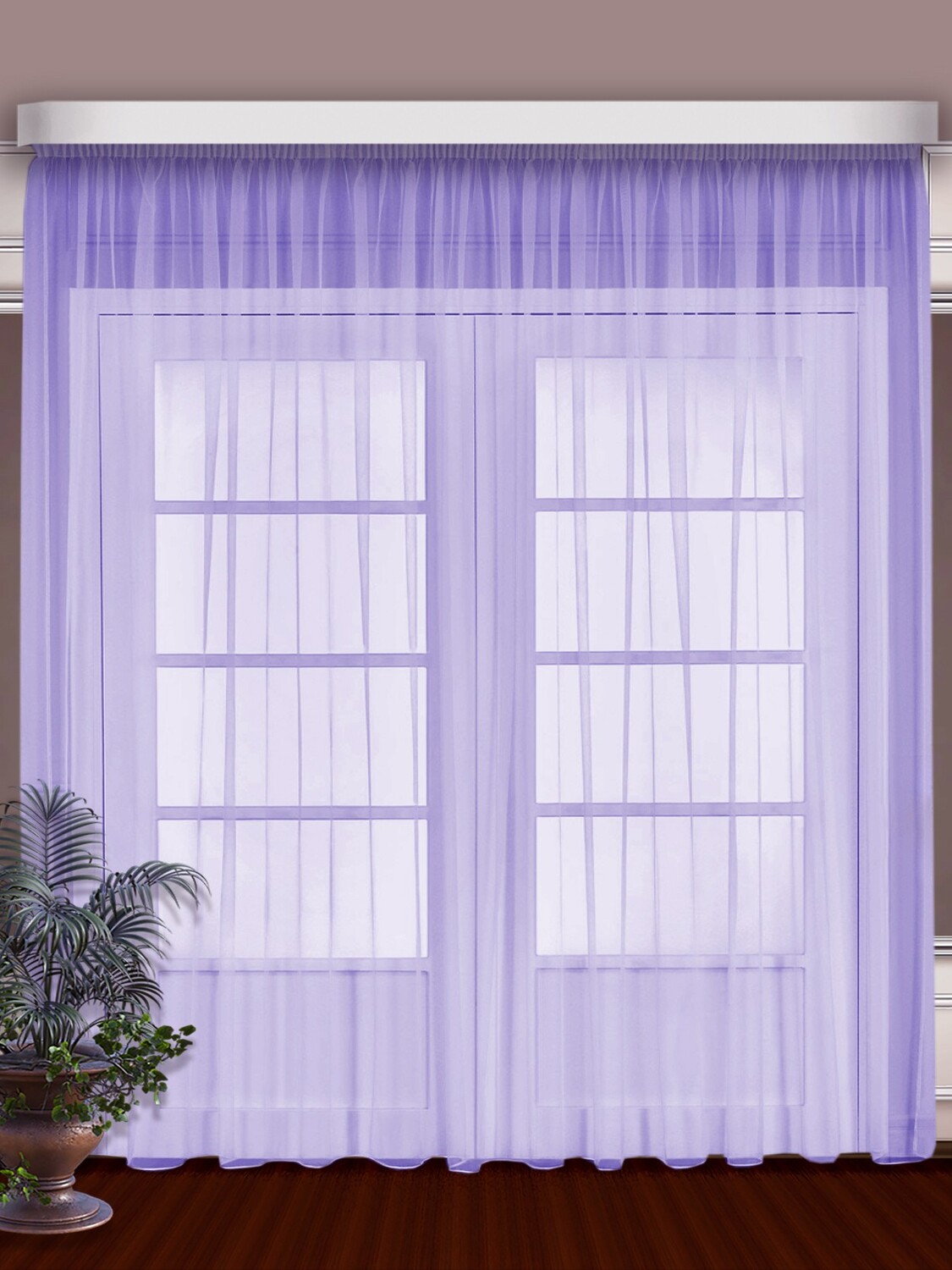 Классические шторы Merilyn цвет: сиреневый (300х250 см - 1 шт)