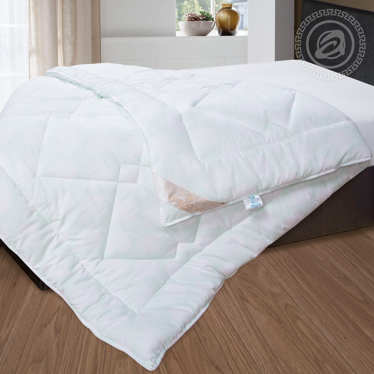 Одеяло Luxmedusa Всесезонное (140х205 см), размер 140х205 см, цвет белый atp417198 Одеяло Luxmedusa Всесезонное (140х205 см) - фото 1