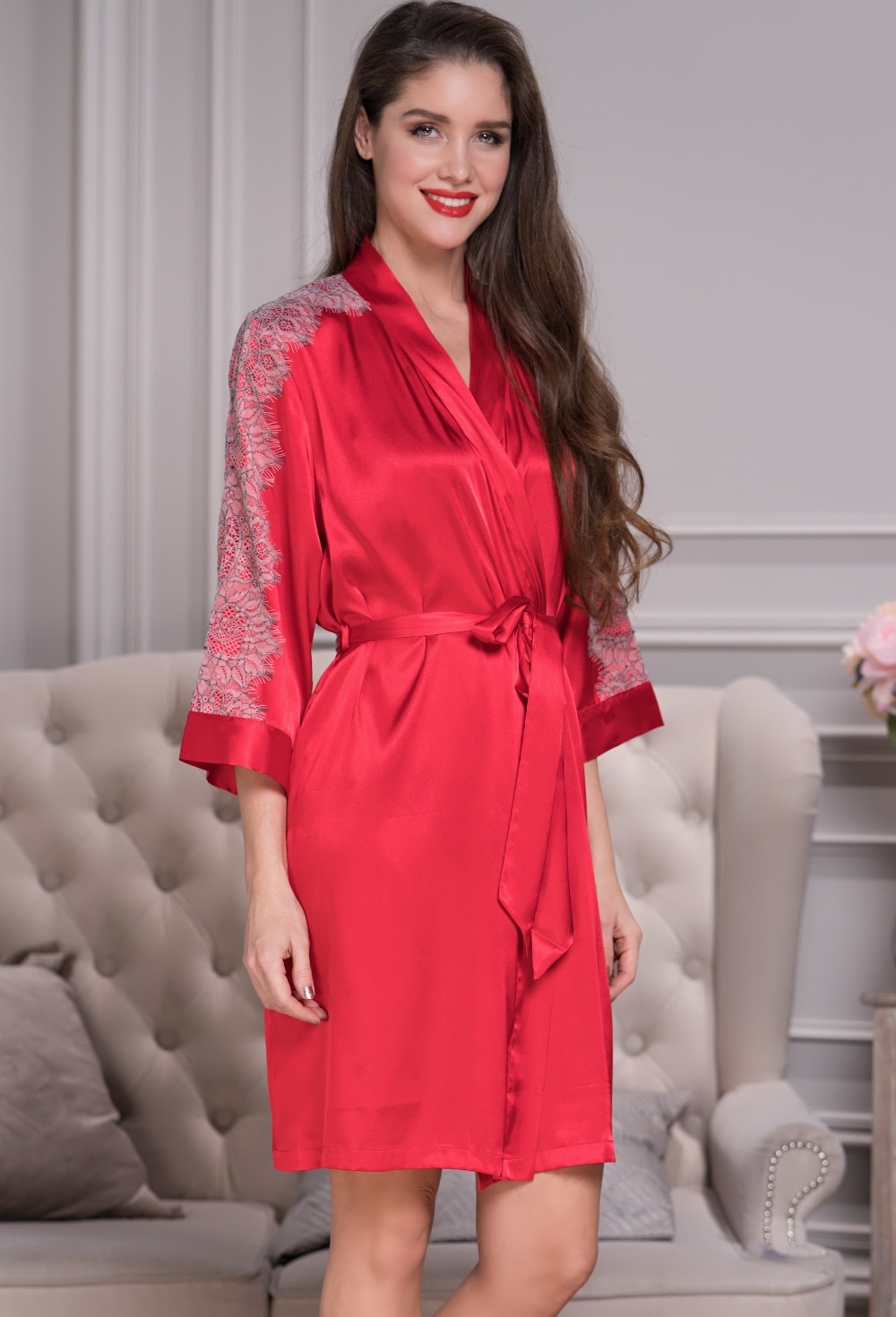 Домашний халат Ingrid Цвет: Красный (50-52)