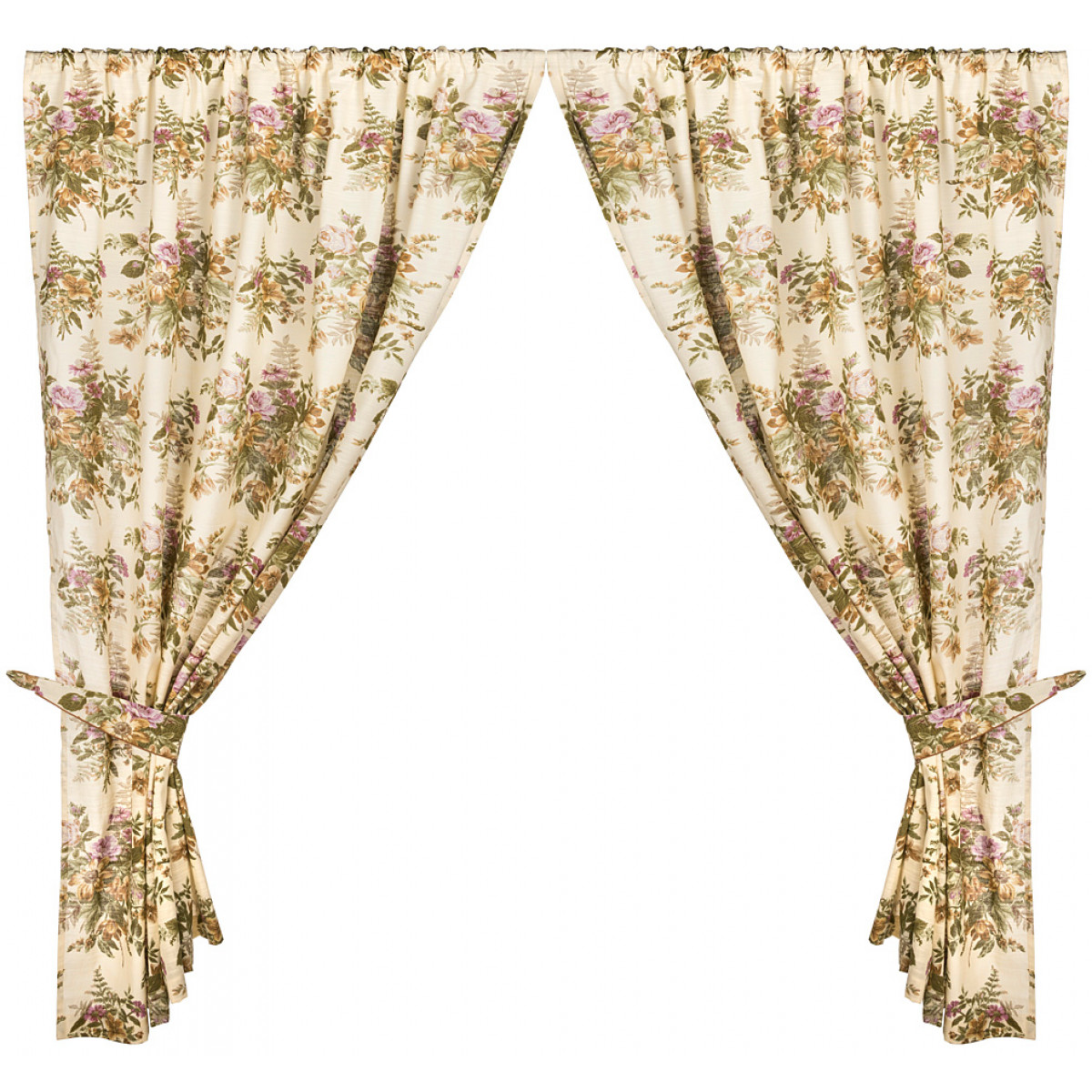 Классические шторы Sari, цвет золотистый sno306062 - фото 1