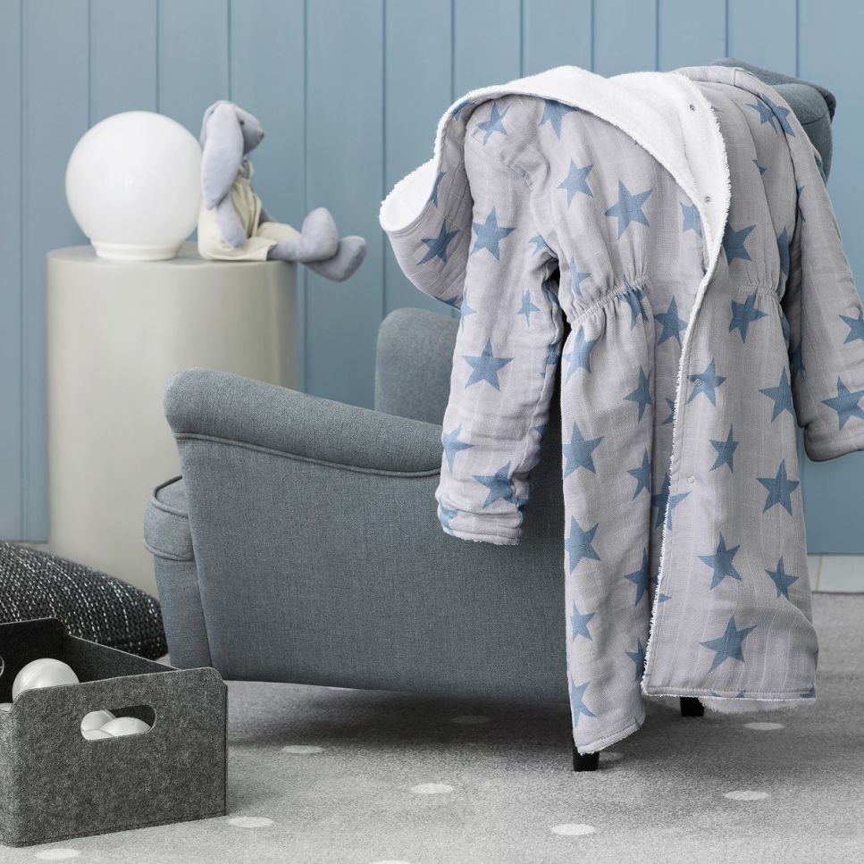 Детский банный халат Мидли цвет: серый (3-4 года), размер 3-4 года tgs871116 Детский банный халат Мидли цвет: серый (3-4 года) - фото 1