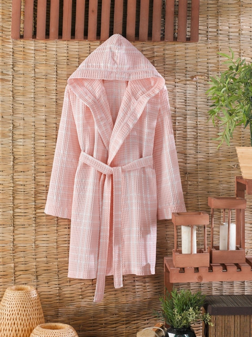 Банный халат Velda цвет: розовый (XL), размер xL pis903969 Банный халат Velda цвет: розовый (XL) - фото 1