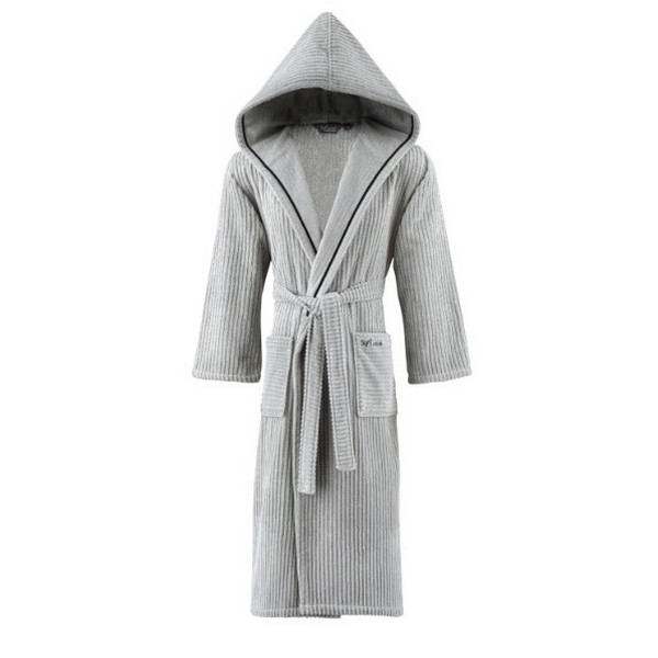 Банный халат Stripe цвет: серый (XL)