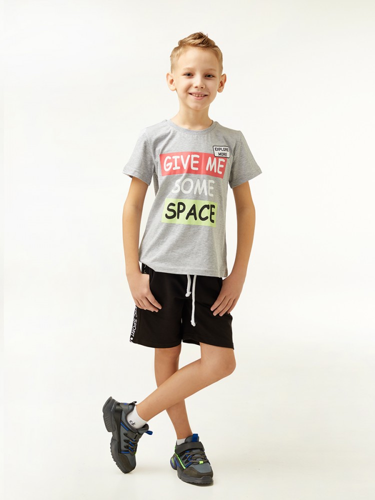 Детская футболка Gilroy Цвет: Серый Меланж (10 лет), размер 10 лет rfy678323 Детская футболка Gilroy Цвет: Серый Меланж (10 лет) - фото 1