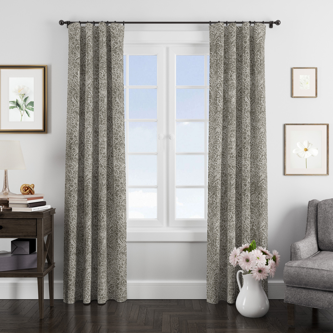 Классические шторы Lenore цвет: серый ena663637 - фото 1
