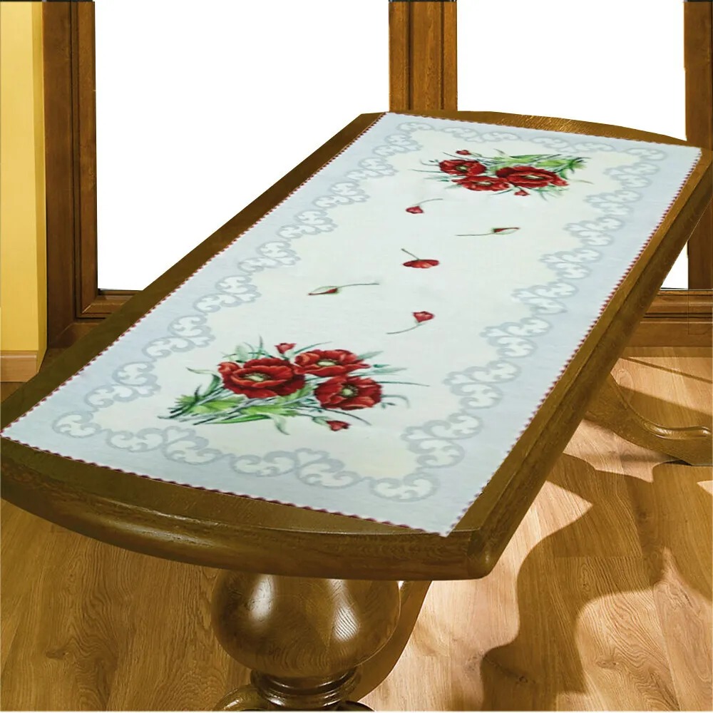 Дорожка на стол Папаверо цвет: серый, бежевый (40х100 см), размер 40х100 см