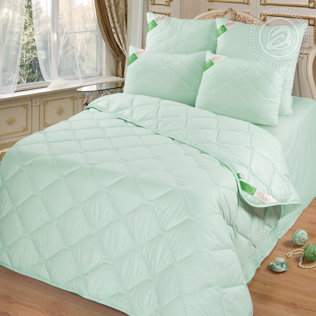 Детское одеяло Enrica Всесезонное (110х140 см), размер 110х140 см, цвет зеленый ata417146 Детское одеяло Enrica Всесезонное (110х140 см) - фото 1