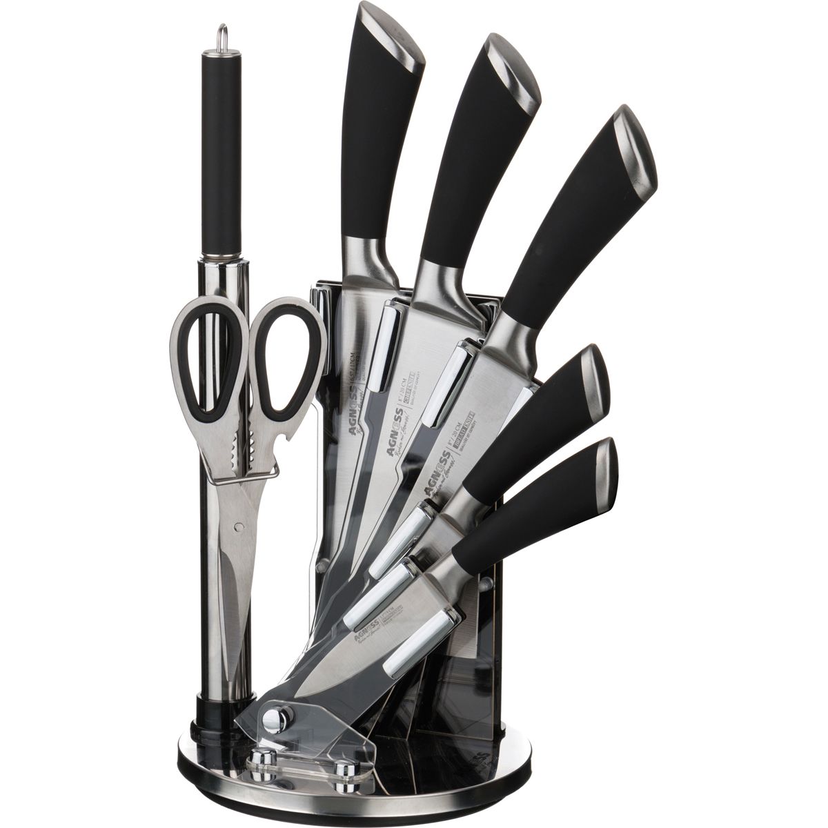 Набор ножей Peony (8 предметов), размер Набор, цвет серый ags380527 Набор ножей Peony (8 предметов) - фото 1