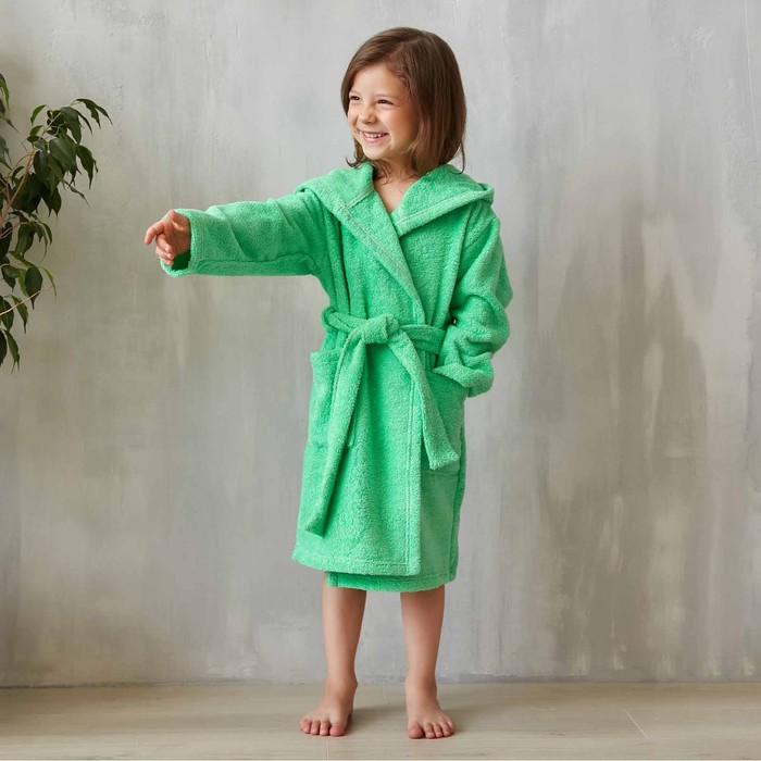 Детский банный халат Felina цвет: зеленый (7 лет), размер 7 лет