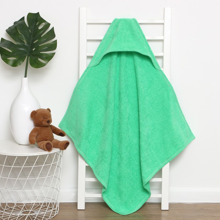 Детское полотенце Крошка Я цвет: зеленый (85х85 см), размер 85х85 см
