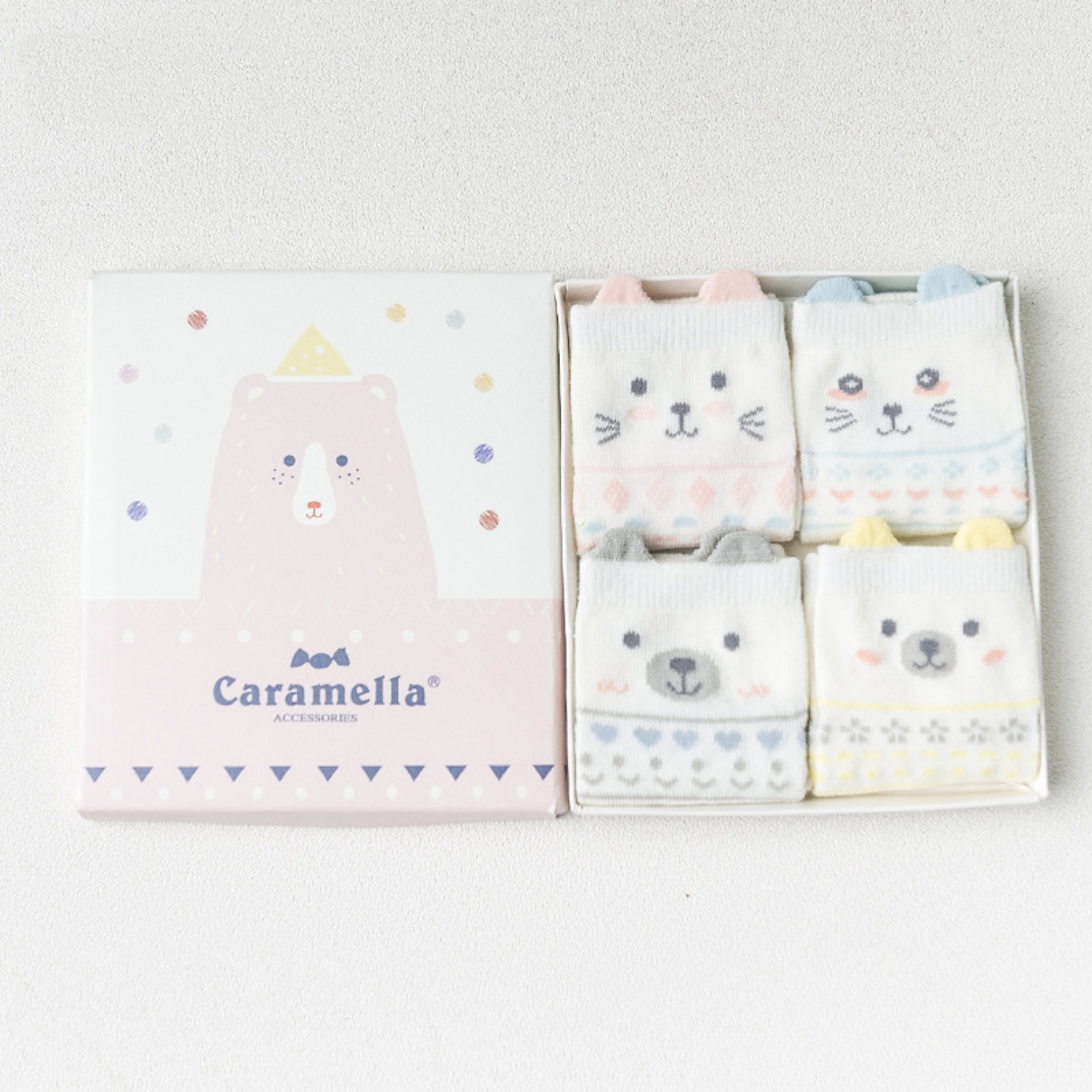Набор детских носков Весёлый Мишка (16-18 - 4 пары) Caramella cal609701