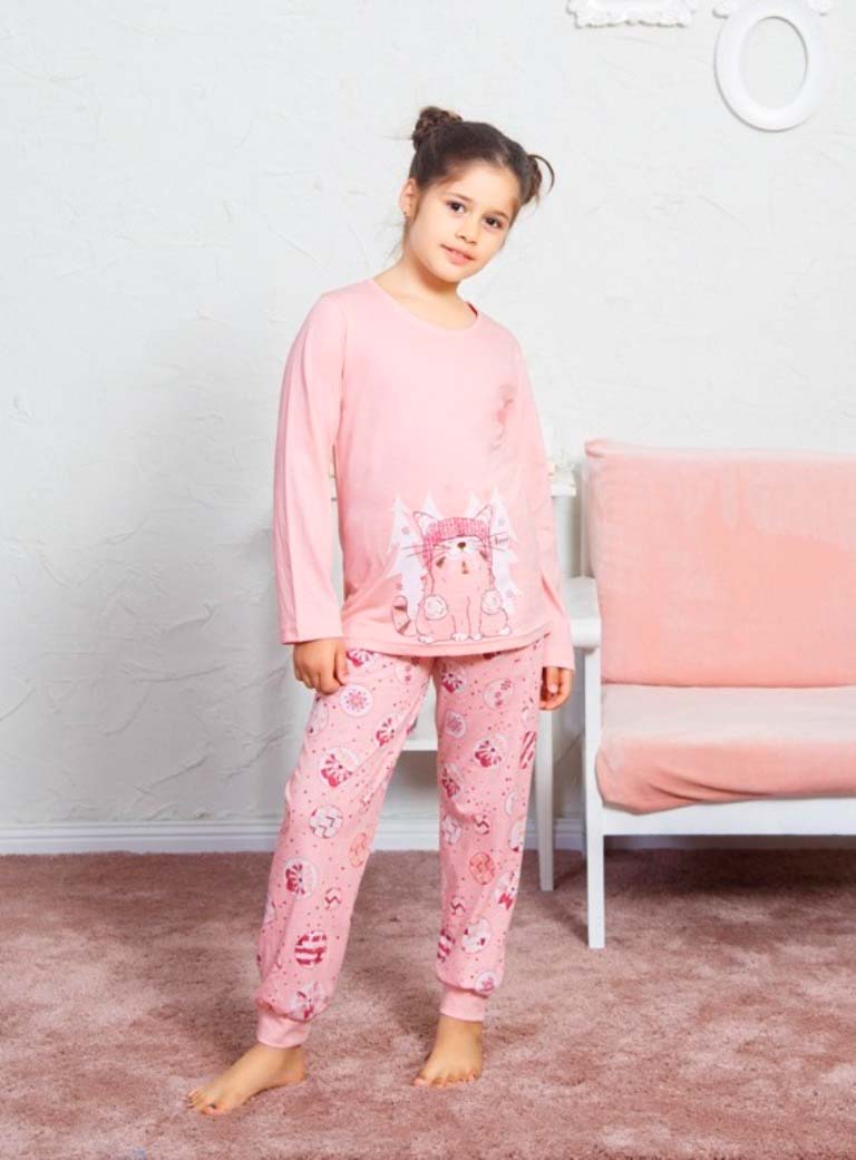 Детская пижама Mimoza Цвет: Светло-Персиковый (7-8 лет) VIENETTA SECRET vie514469