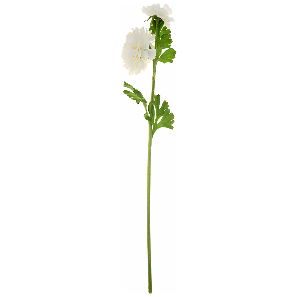 Искусственный цветок Пион белый (58 см)