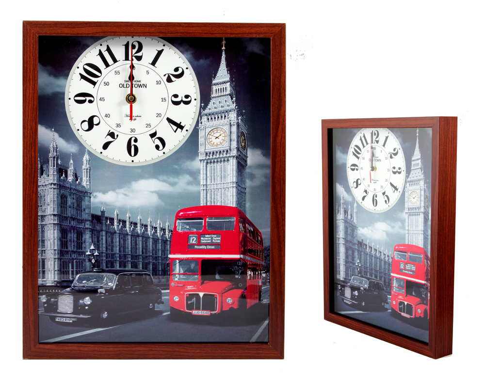 Часы Прогулки по Лондону (43х33 см)