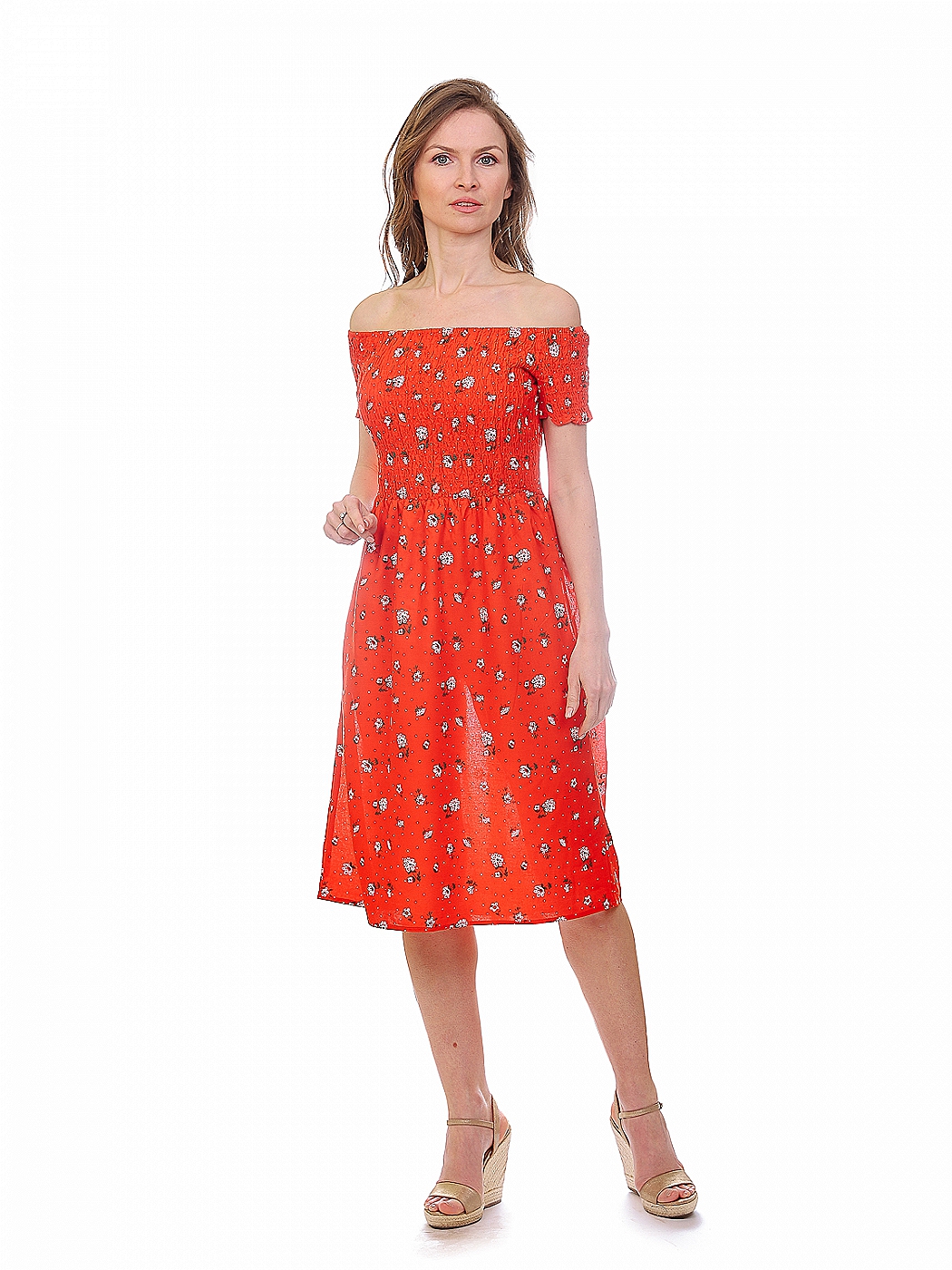 Платье Bevin Цвет: Коралловый (44)