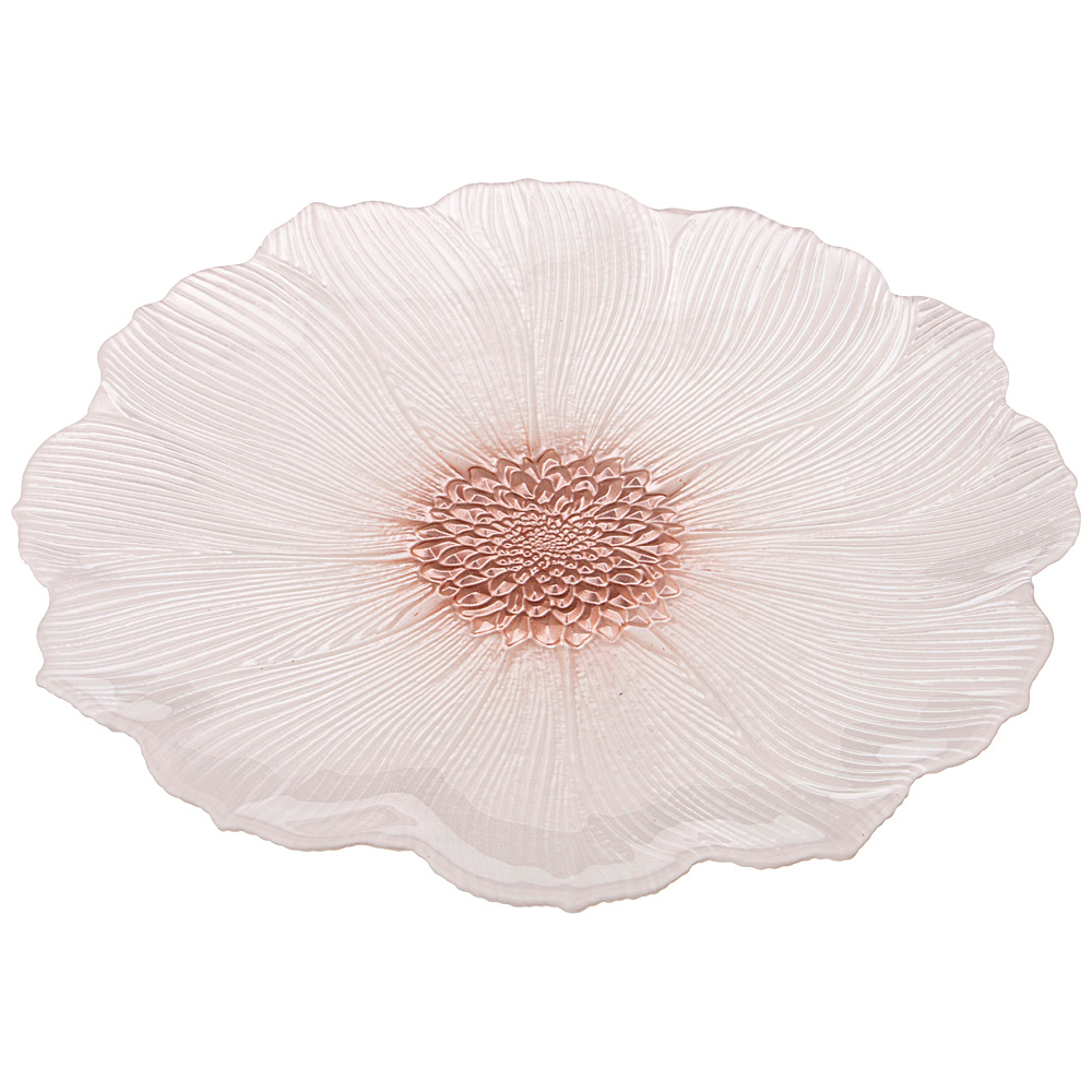 Тарелка Белый цветок (28 см) АКСАМ