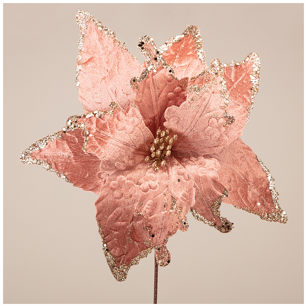 Цветок искусственный Пуансетия (32 см) Lefard lfr838890