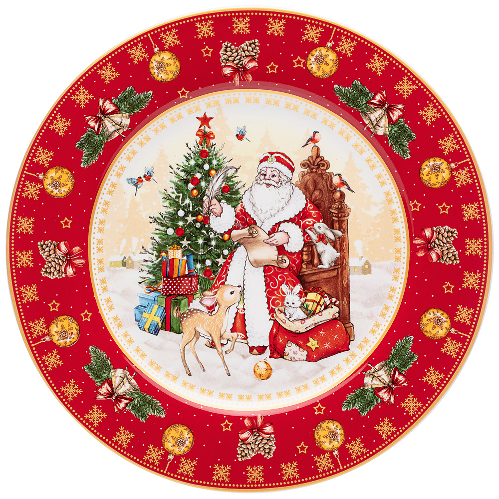 Тарелка Дед Мороз (21 см)