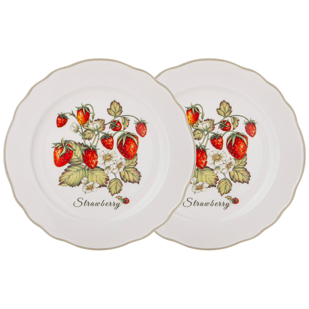 Набор тарелок Strawberry (21 см - 2 шт) Lefard