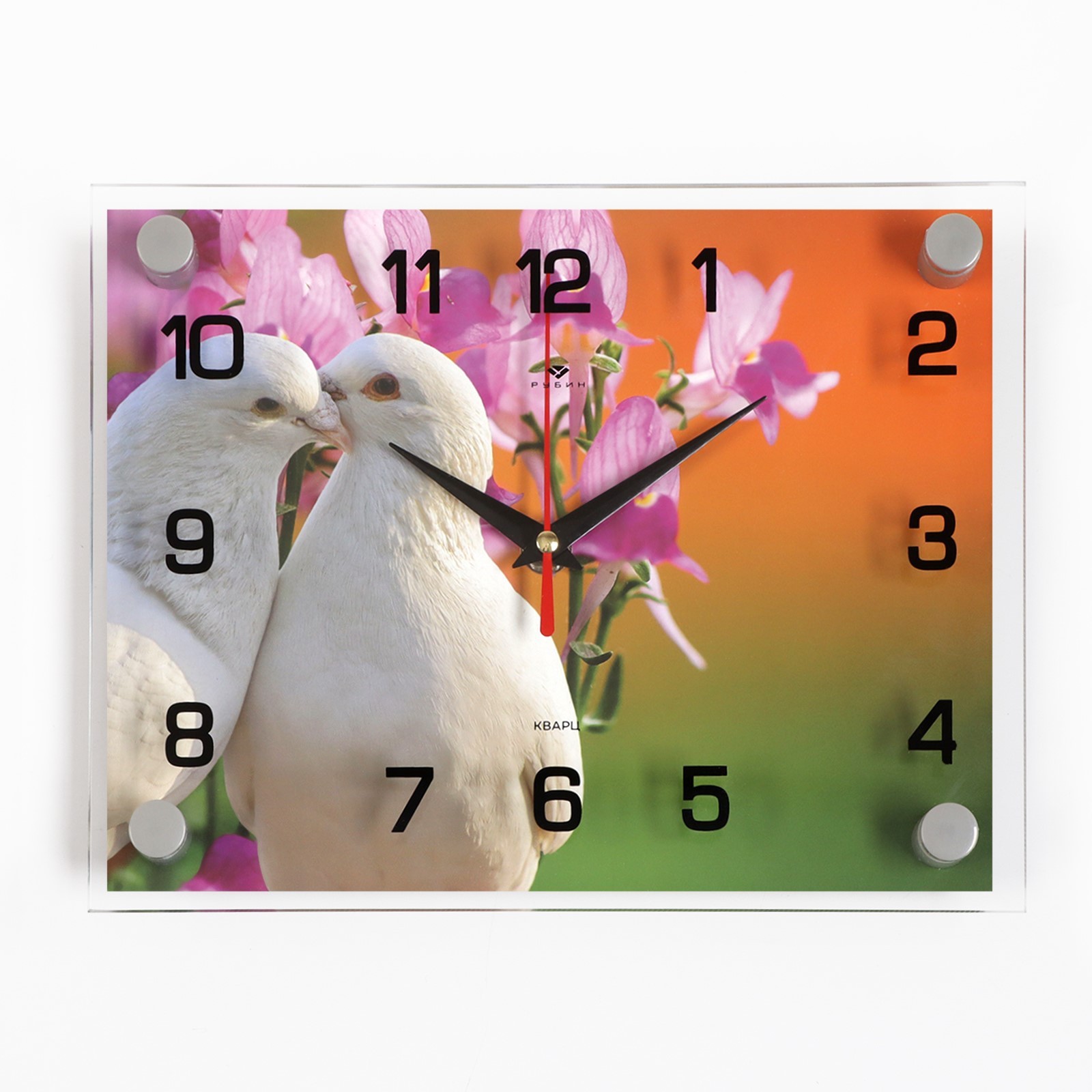 Часы Белые голуби (20х26 см)