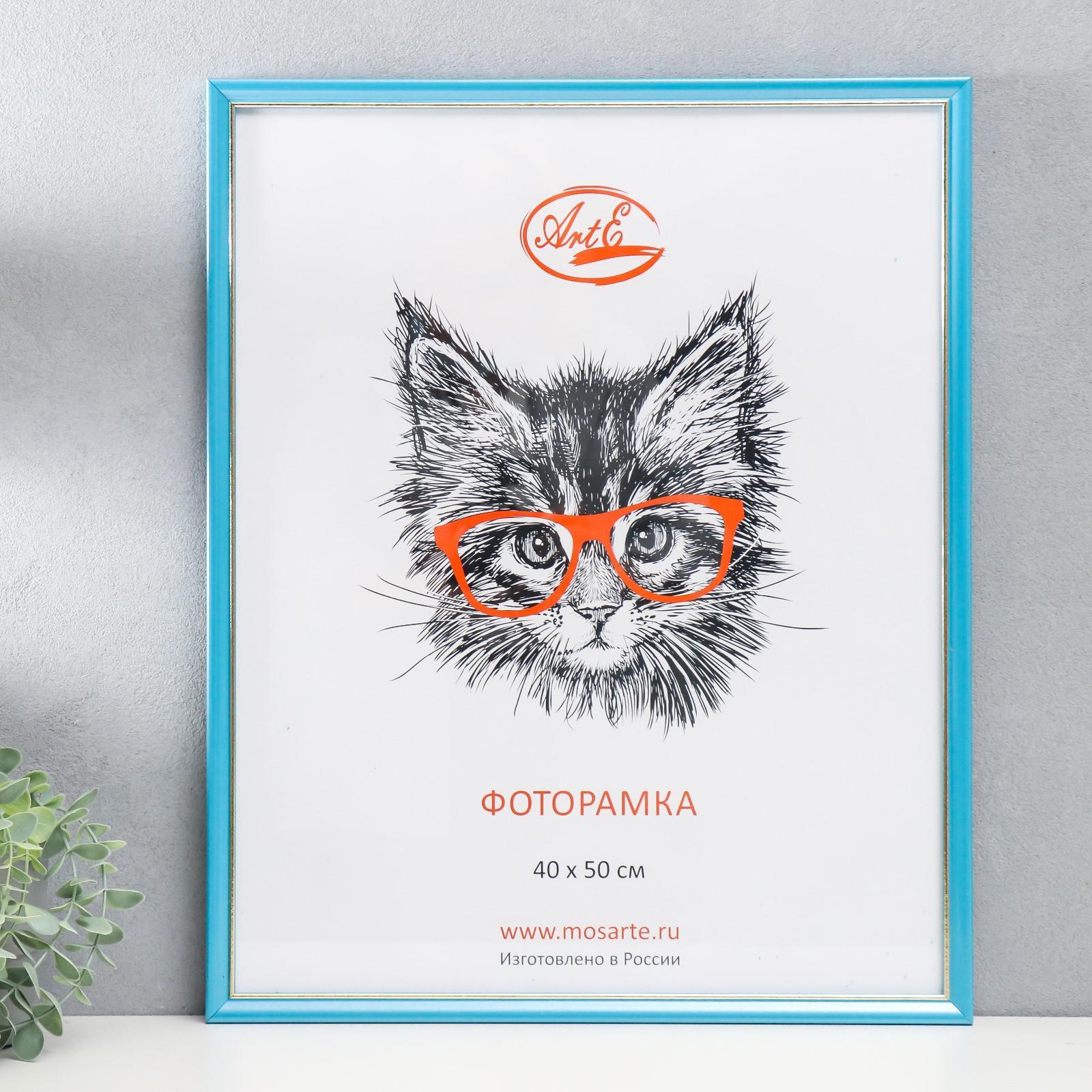 Фоторамка Frame (53х43х2 см) цвет: голубой, золотой