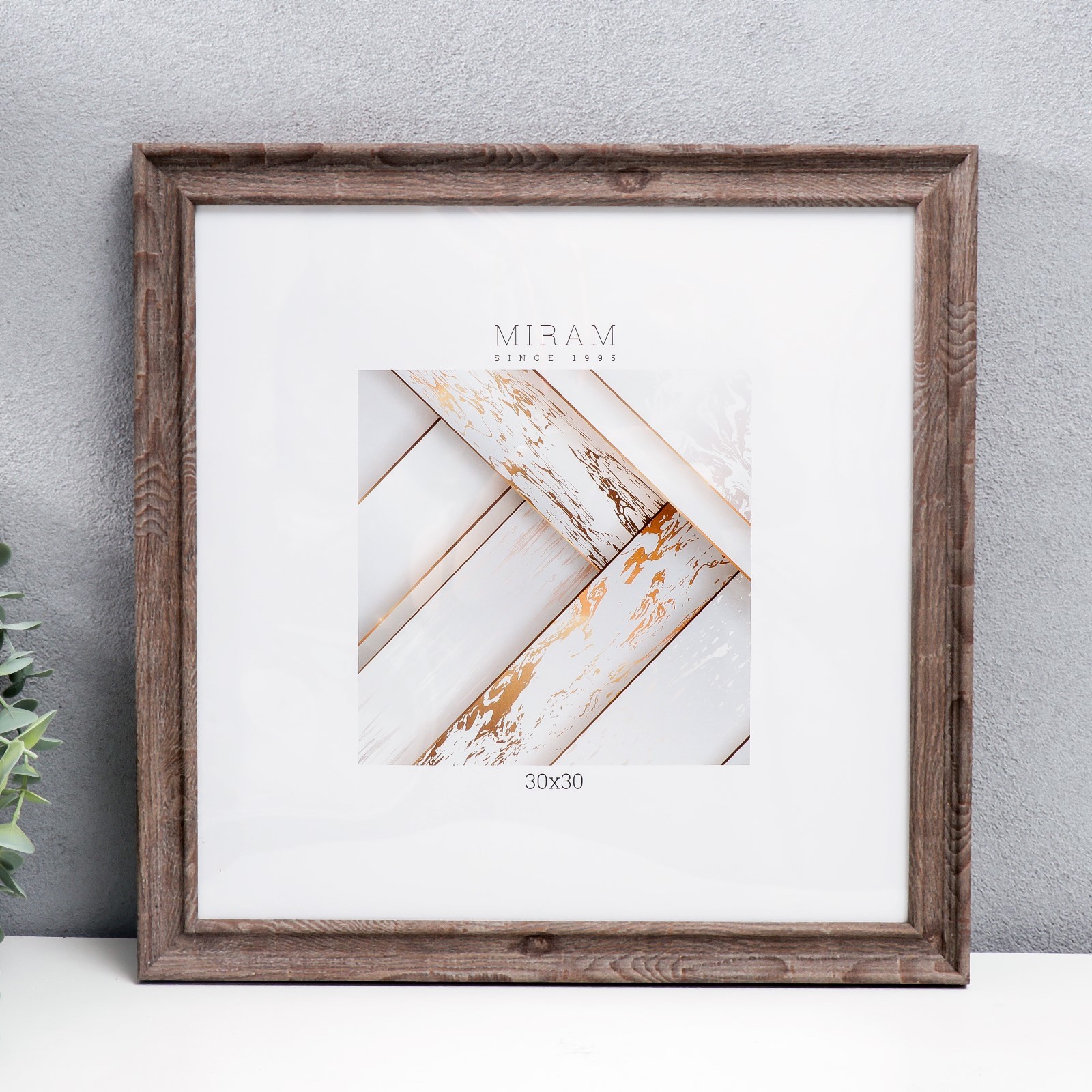 Фоторамка Frame (34х34х2 см) цвет: коричневый