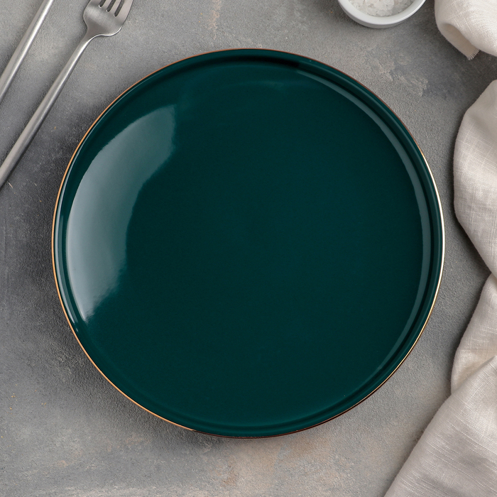 Тарелка Изумруд цвет: зеленый (25х25х3 см)