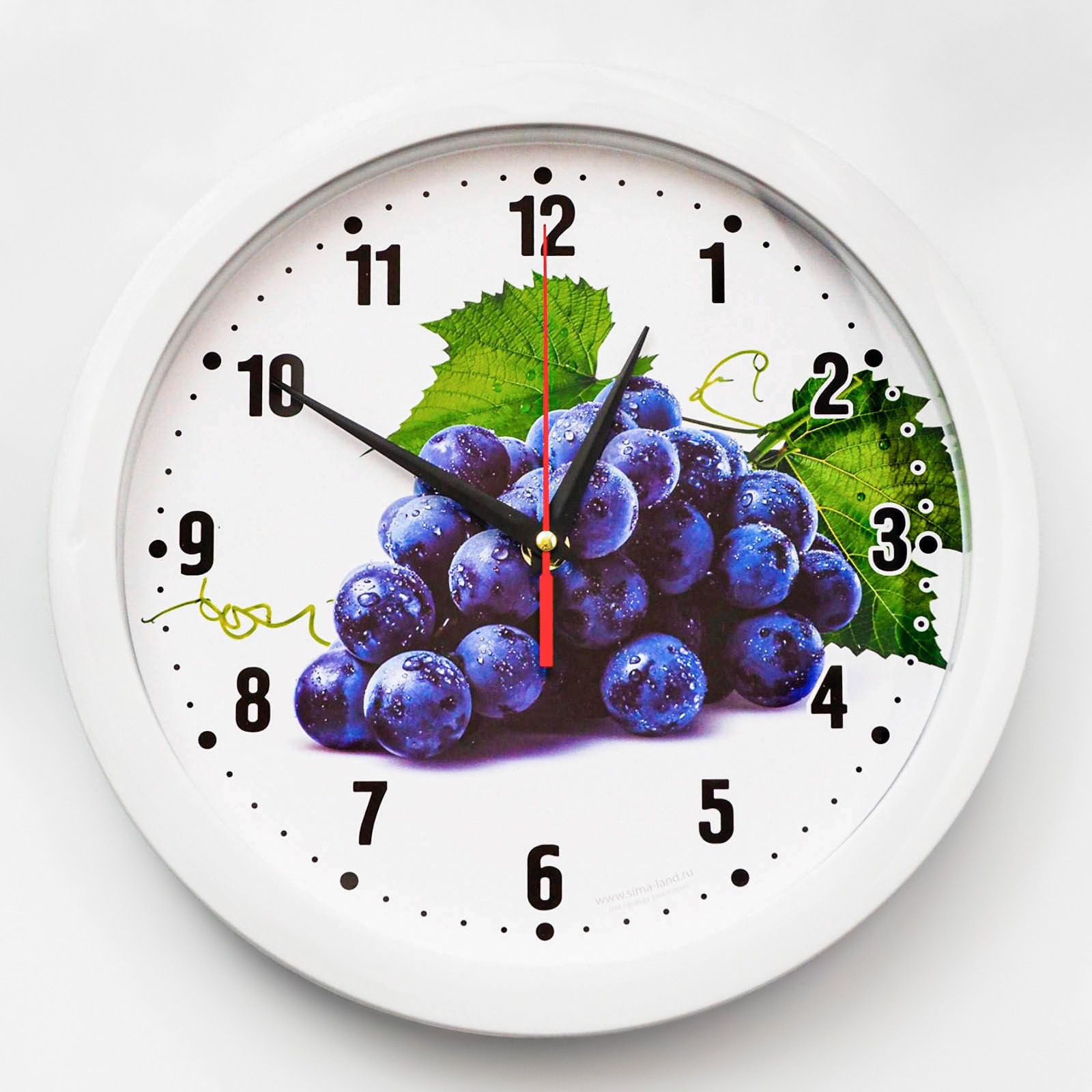 Часы Виноград (5х29х29 см)