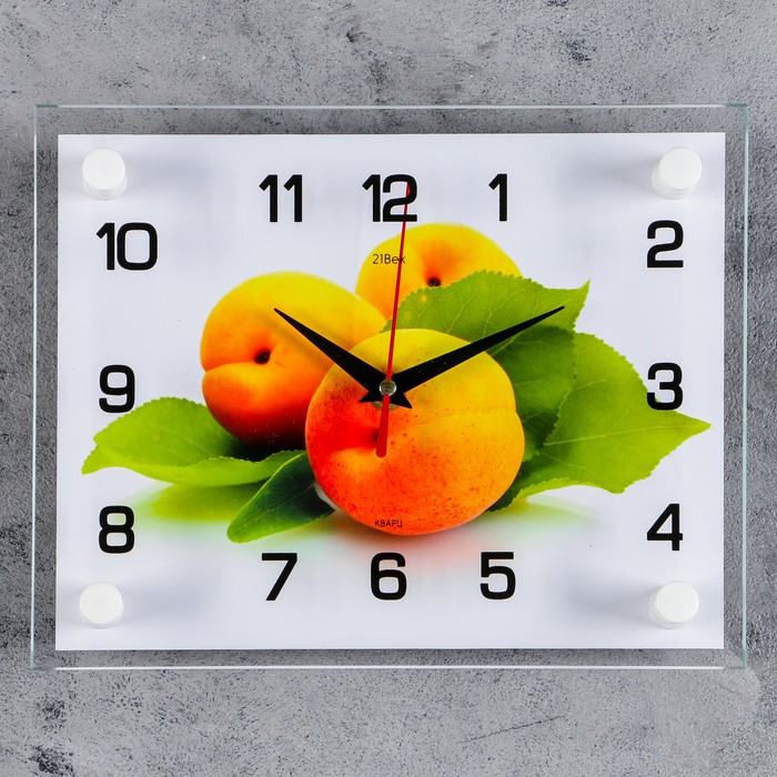 Часы Персики (26х20х4 см)